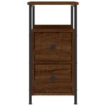 vidaXL Table de chevet chêne marron 30x60x60 cm bois d'ingénierie