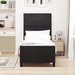 Cadre de lit vidaXL Noir 80x200 cm Velours