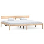 vidaXL Cadre de lit bois de pin massif 180x200 cm super king
