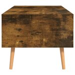 vidaXL Table basse Chêne fumé 100x49 5x43 cm Bois d'ingénierie