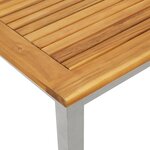 vidaXL Table d'appoint de jardin 45x45x38 cm en bois d'acacia massif