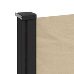 vidaXL Auvent latéral rétractable beige 200x600 cm
