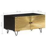 vidaXL Table basse 90x50x45 cm Bois de manguier solide