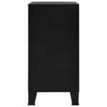vidaXL Coffre de rangement industriel Noir 75x40x80 cm Acier