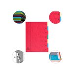 Trieur Extensible Harmonika Sans Élastique Fenêtres Imprimées 7 Compartiments - A4 - Rouge - X 8 - Exacompta