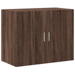 vidaXL Buffet haut chêne marron 80x42 5x249 cm bois d'ingénierie