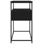 vidaXL Table console noir 75x40x75 cm bois d'ingénierie