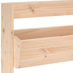 vidaXL Jardinière murale 3 niveaux 60x18 5x110 cm bois de pin massif