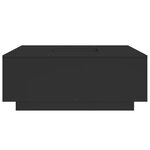 vidaXL Table basse noir 100x100x40 cm bois d'ingénierie