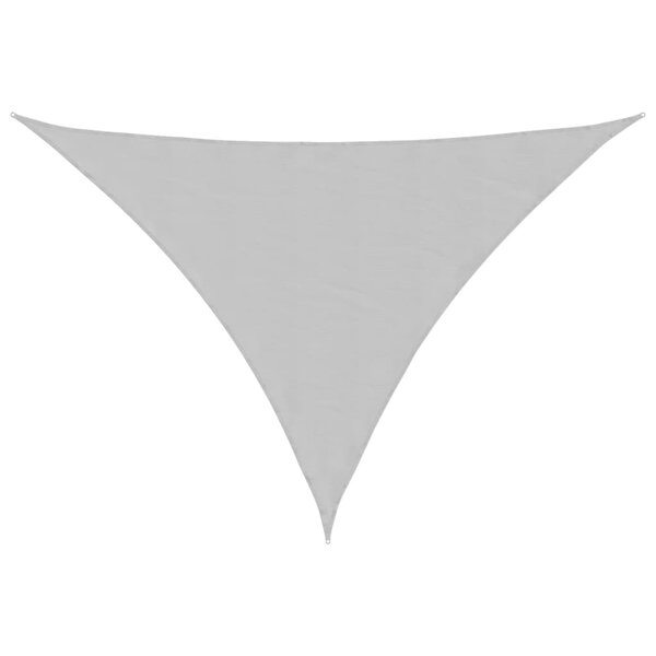 vidaXL Voile d'ombrage gris clair 7x5x5 m 100  polyester oxford