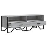 vidaXL Meuble TV sonoma gris 122x34x41 cm bois d'ingénierie