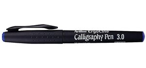 Marqueur 'calligraphy pen' pointe 3 mm bleu artline