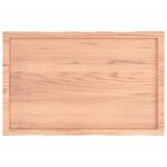 vidaXL Dessus de table bois massif traité bordure assortie