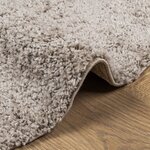 vidaXL Tapis shaggy PAMPLONA poils longs moderne beige Ø 280 cm