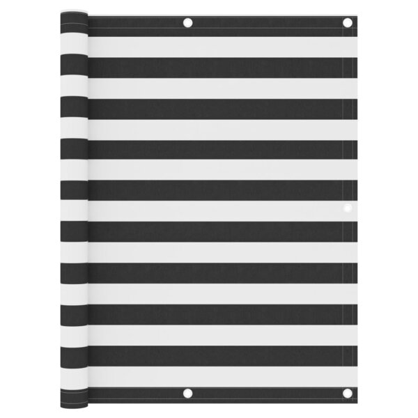 vidaXL Écran de balcon Anthracite et blanc 120x300 cm Tissu Oxford