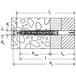 Fischer fixation de cadre avec ensemble de vis sxrl 8 x 140 t 50 pcs