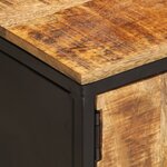 vidaXL Meuble TV 110x35x40 cm bois massif de manguier brut