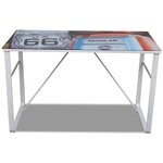 Bureau table meuble travail informatique rectangulaire unique 0502067