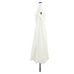 Parasol de jardin vidaXL avec des lumières LED Ø395x245 cm Blanc sable