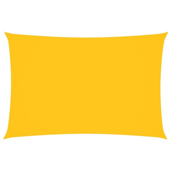 vidaXL Voile de parasol Tissu Oxford rectangulaire 2x4 m Jaune