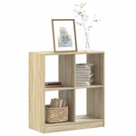 vidaXL Bibliothèque chêne sonoma 68 5x32x75 cm bois d'ingénierie