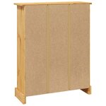 vidaXL Bibliothèque 3 niveaux Gamme Corona Pin mexicain 80x29x100 cm