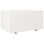 vidaXL Jardinière blanc 90x60x49 5 cm bois de pin massif