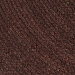 vidaXL Tapis fait à la main Jute Rond 90 cm Marron
