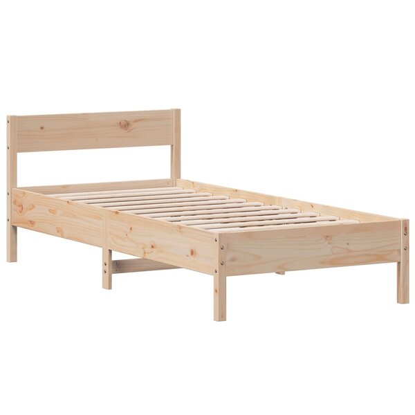 vidaXL Cadre de lit sans matelas 75x190 cm bois de pin massif