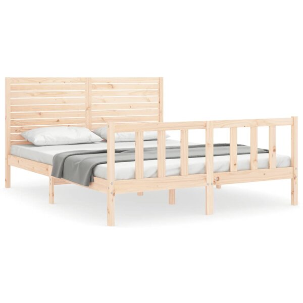 vidaXL Cadre de lit sans matelas 160x200 cm bois massif de pin