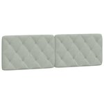 vidaXL Cadre de lit avec LED sans matelas gris clair 160x200cm velours