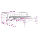 vidaXL Lit de jour avec lit gigogne et matelas rose 80x200 cm velours