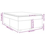 vidaXL Sommier à lattes de lit avec matelas Marron foncé 160x200 cm