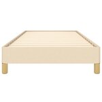 vidaXL Cadre de lit sans matelas crème 100x200 cm tissu