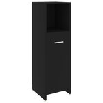 vidaXL Ensemble de meubles de salle de bain 4 Pièces Noir