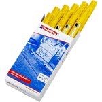 Marqueur Permanent 2200 C Corps Alu Jaune Pointe Biseautée 1-5 mm x 10 EDDING