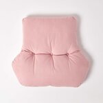 Coussin lombaire ergonomique en coton  Rose - HOMESCAPES