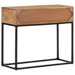vidaXL Table console 90x35x76 cm Bois d'acacia massif