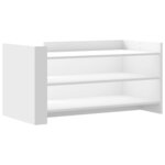 vidaXL Table basse blanc 100x50x50 cm bois d'ingénierie
