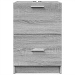 vidaXL Meuble d'évier sonoma gris 40x37x59 cm bois d'ingénierie