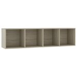 vidaXL Bibliothèque/Meuble TV Chêne sonoma 143x30x36 cm