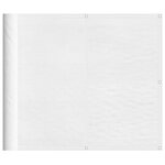 vidaXL Écran de balcon blanc 90x700 cm 100  polyester oxford