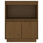 vidaXL Buffet Marron miel 60x34x75 cm Bois massif de pin