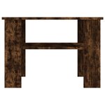 vidaXL Table basse Chêne fumé 60x60x42 cm Bois d'ingénierie