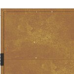 vidaXL Portail de jardin 105x105 cm acier corten