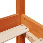 vidaXL Cadre de lit sans matelas cire marron 120x190cm bois pin massif