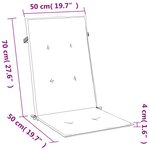 vidaXL Coussins de chaise à dossier haut lot de 6 bleu mélangé tissu