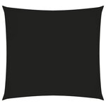 vidaXL Voile de parasol tissu oxford carré 5x5 m noir