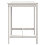 vidaXL Table de jardin blanc 82 5x82 5x110 cm bois massif de pin