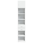 vidaXL Armoire de rangement mince blanc 40x42 5x225 cm